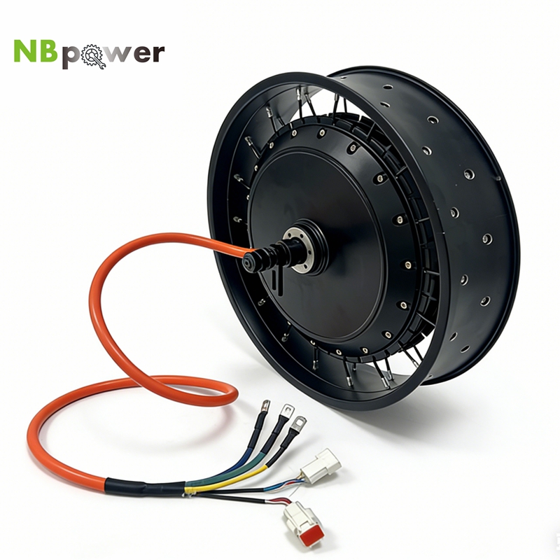 Qs Motor 273 8000W Hub Motor - NBpower/QS 273 40H 48-96V, nominal 72V